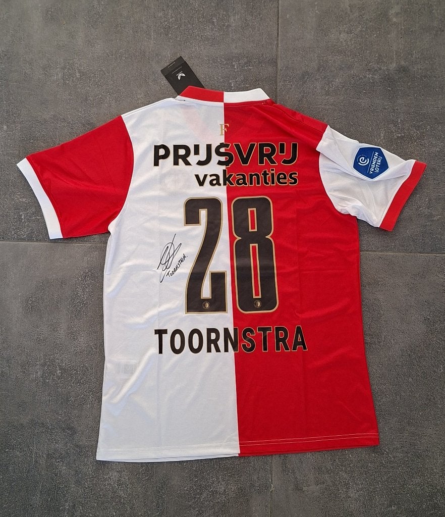 Shirt met originele handtekening; Jens Toornstra # Feyenoord, Verzamelen, Sportartikelen en Voetbal, Ophalen of Verzenden, Nieuw