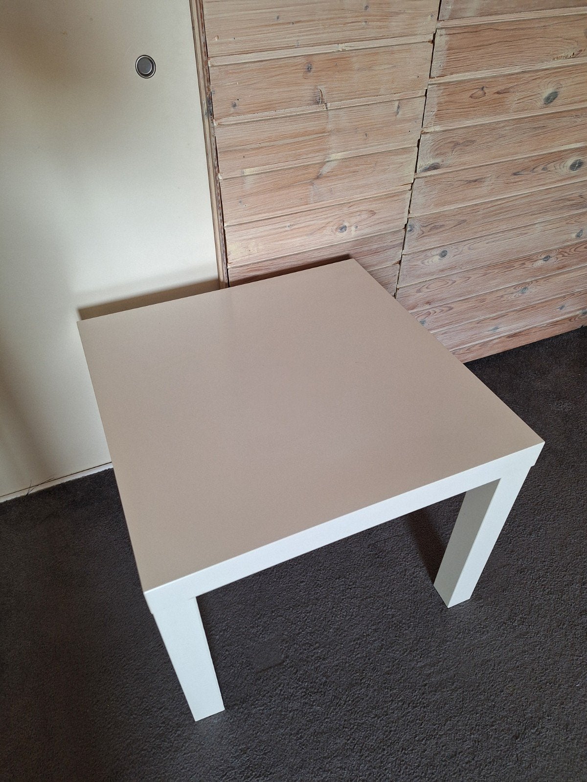 wit Ikea tafeltj Lack, Huis en Inrichting, Ophalen, 50 tot 100 cm, Vierkant, 50 tot 100 cm