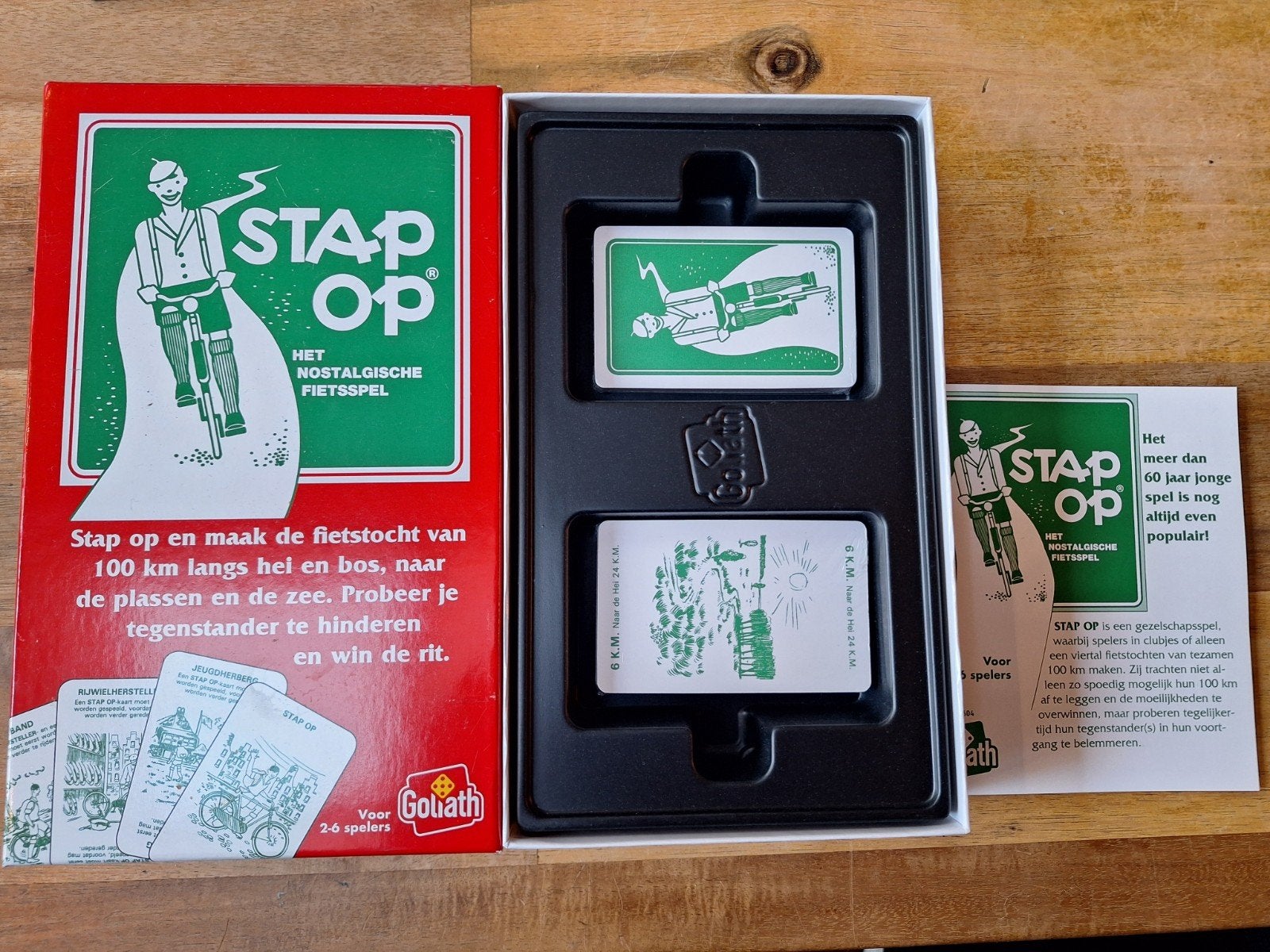 Stap Op: Het Nostalgische Fietsspel - Nieuw in doos, Drie of vier spelers, Ophalen of Verzenden, Nieuw, Goliath