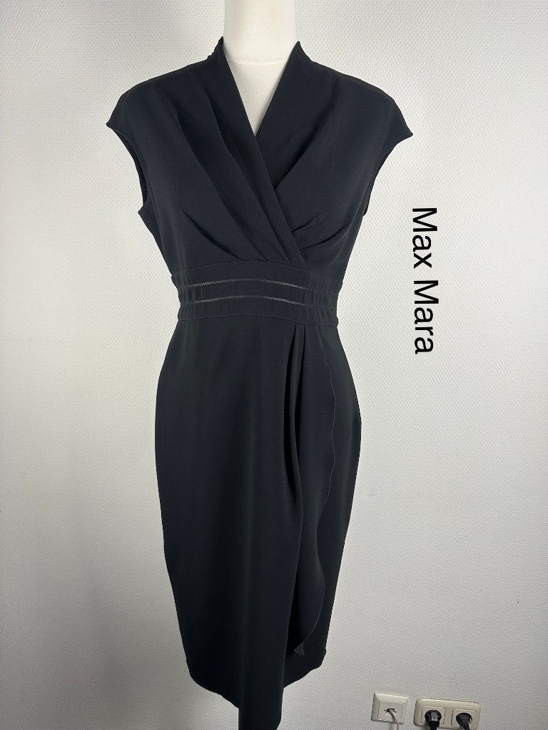 Max Mara Studio Jurk  (mt: 40) 9,3/657, Kleding | Dames, Maat 38/40 (M), Zwart, Max Mara Studio, Ophalen of Verzenden