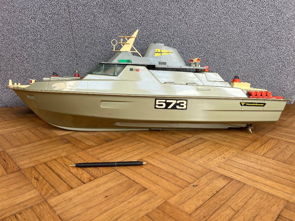 Grote vintage Monteleone modelboot, Hobby en Vrije tijd, Modelbouw | Boten en Schepen, Ophalen of Verzenden, Gebruikt, Overige merken