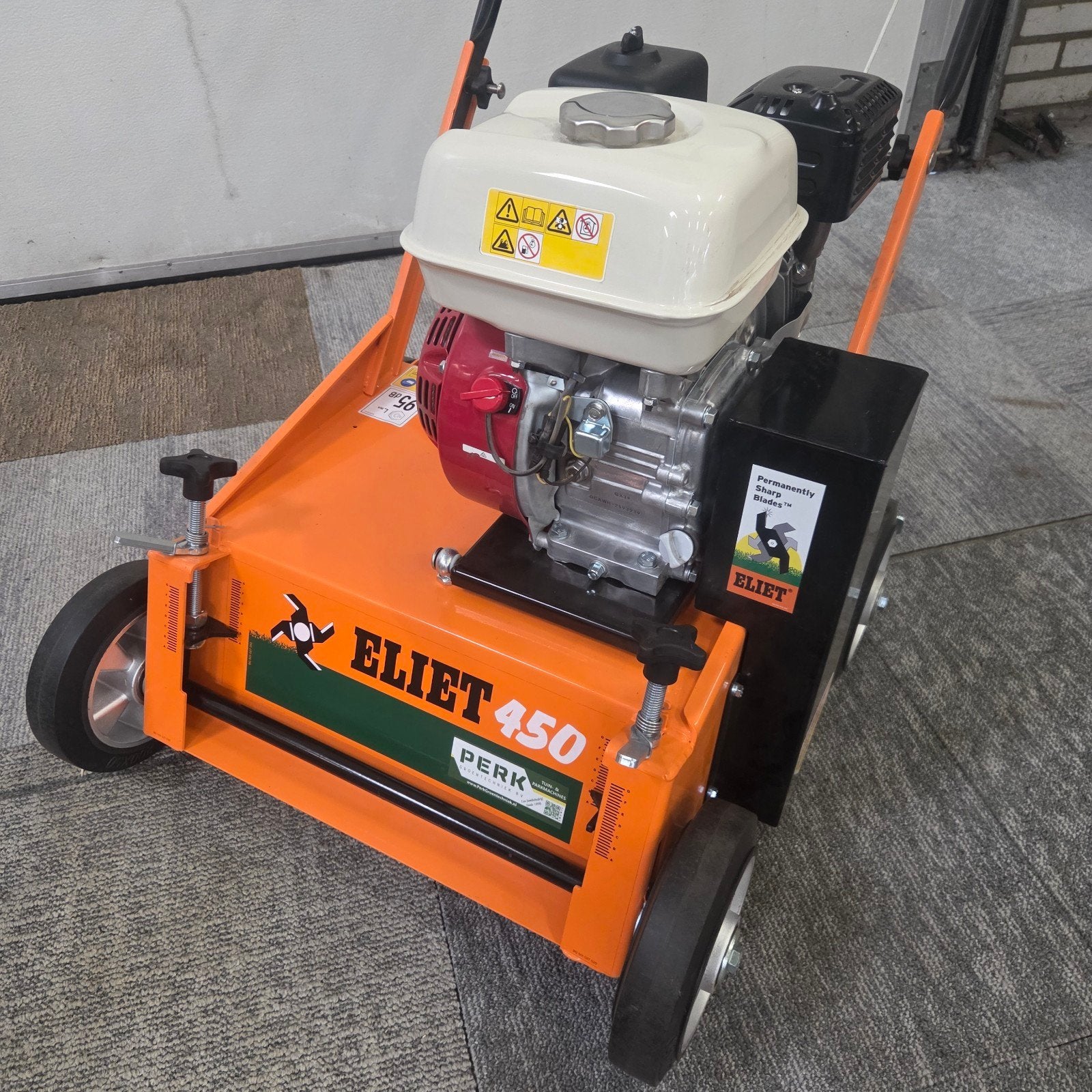 Gebruikte Eliet E450 VM Verticuteermachine (Vaste messen), Eliet, Benzine, Info@eliet.eu, E450ProVM