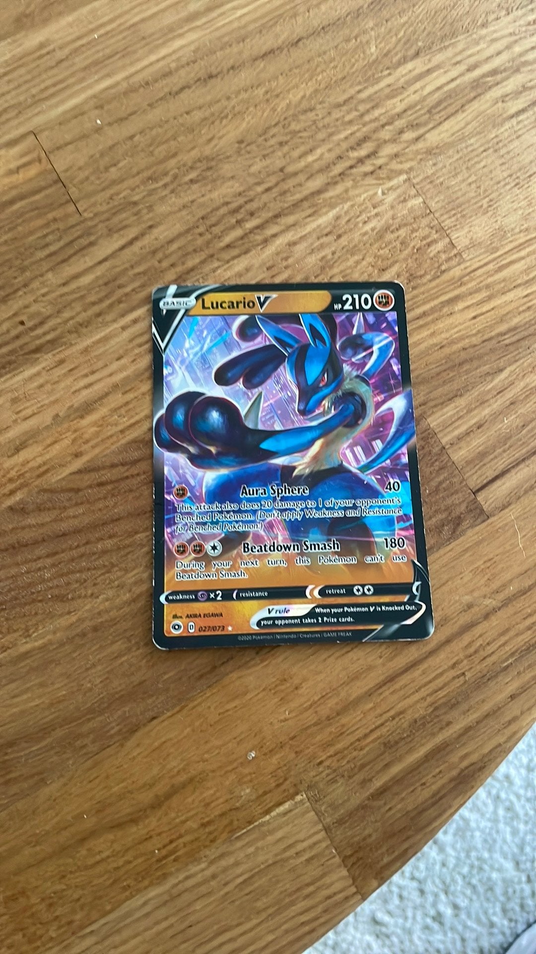 Lucario V, Ophalen of Verzenden, Zo goed als nieuw