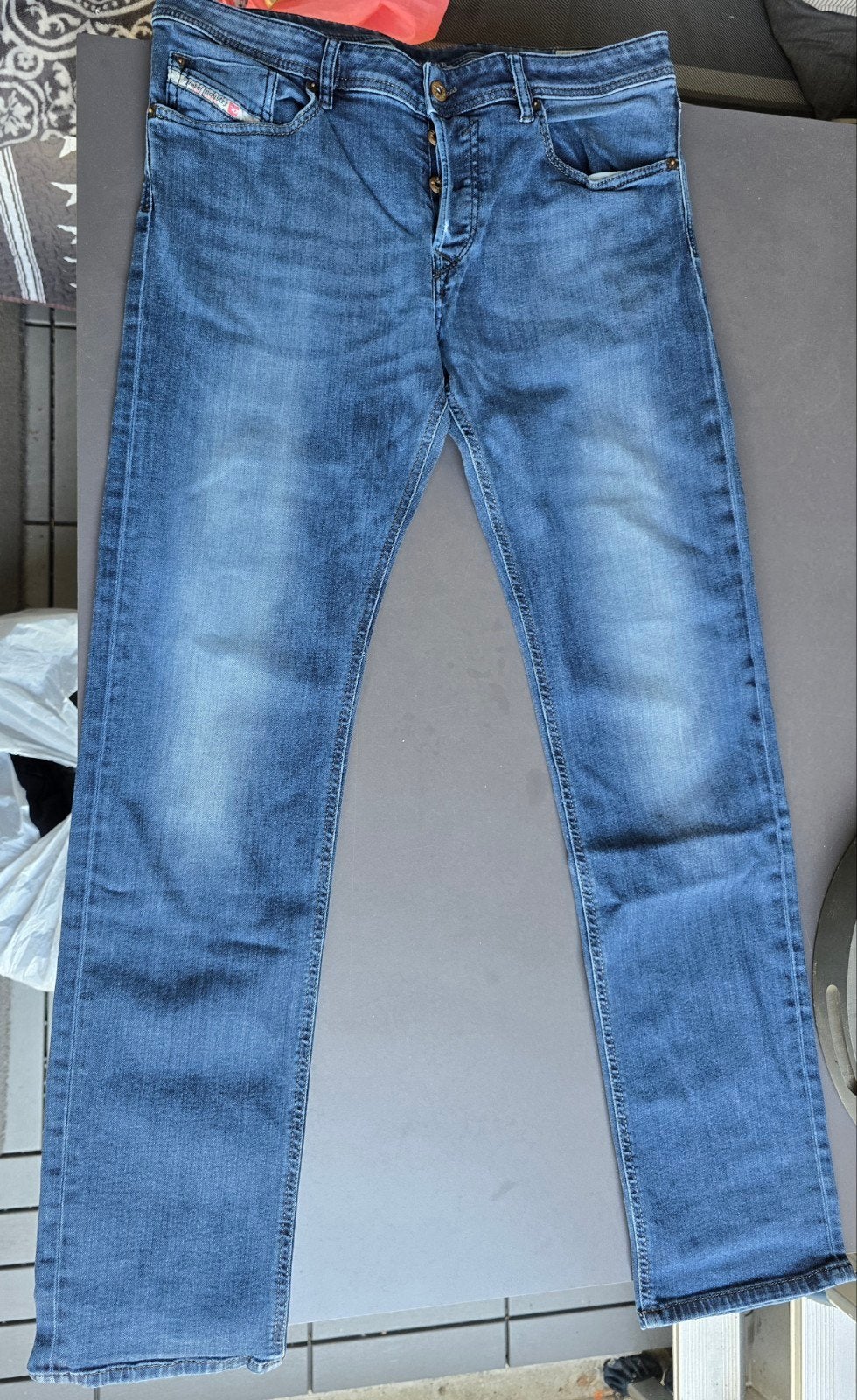 Diesel Waykee Jeans W34 L34 Regular-Straight Stretch, Kleding | Heren, Diesel, W33 - W34 (confectie 48/50), Gedragen, Verzenden