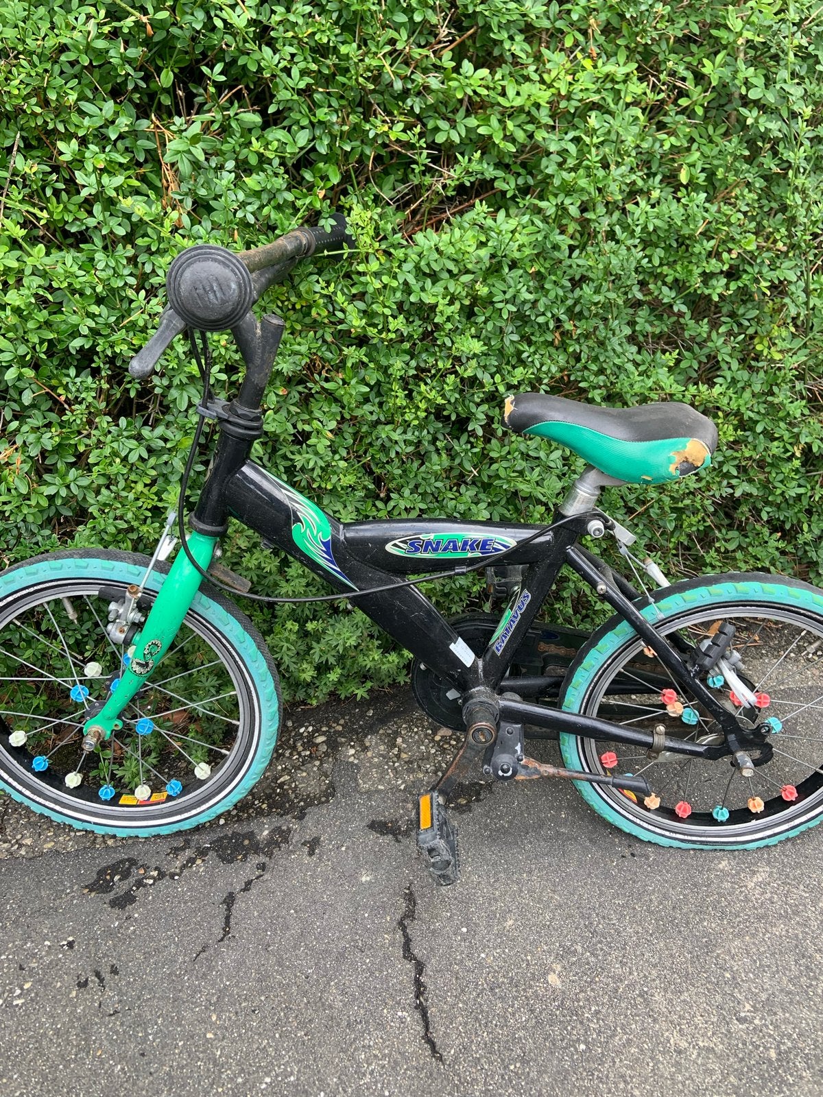 Kinderfiets Snake 16 inch - Gebruikt, Ophalen, Gebruikt, Velgrem, 16 tot 20 inch
