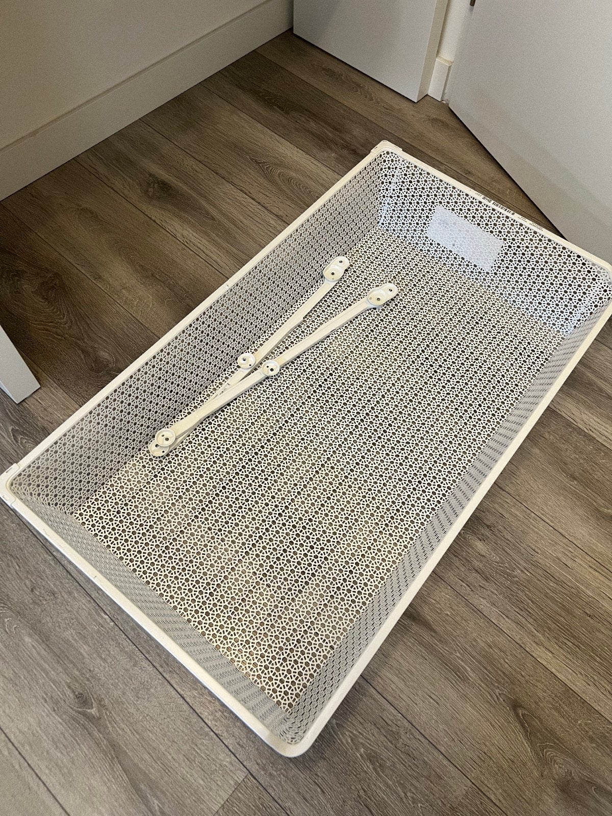 IKEA KOMPLEMENT metalen mand met uittrekrail, Ophalen, Gebruikt, Mand, Metaal