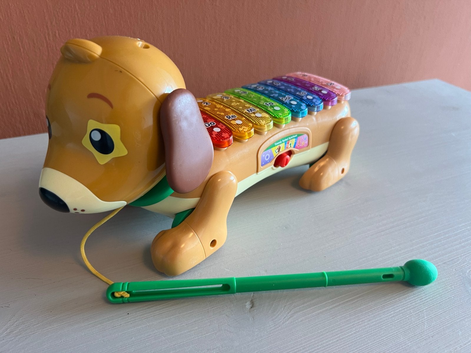 Vtech Timmie Teckel Xylofoon Trekfiguur, Ophalen, Zo goed als nieuw, Overige typen, Met licht