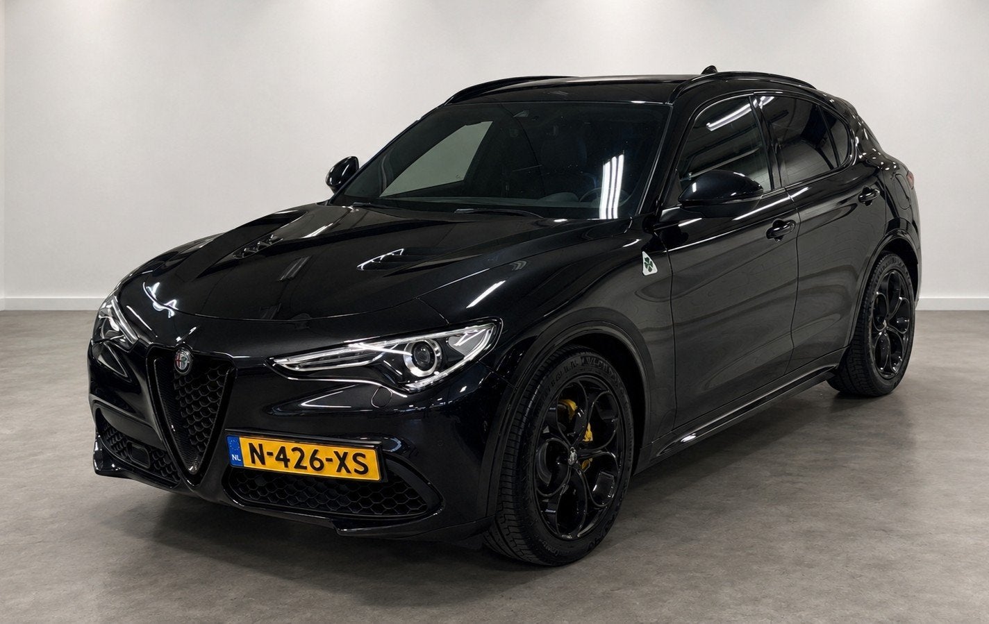 Alfa Romeo Stelvio 2.0 T AWD First Edition Navi Camera Memor, Automaat, Euro 6, 4 cilinders, Zwart