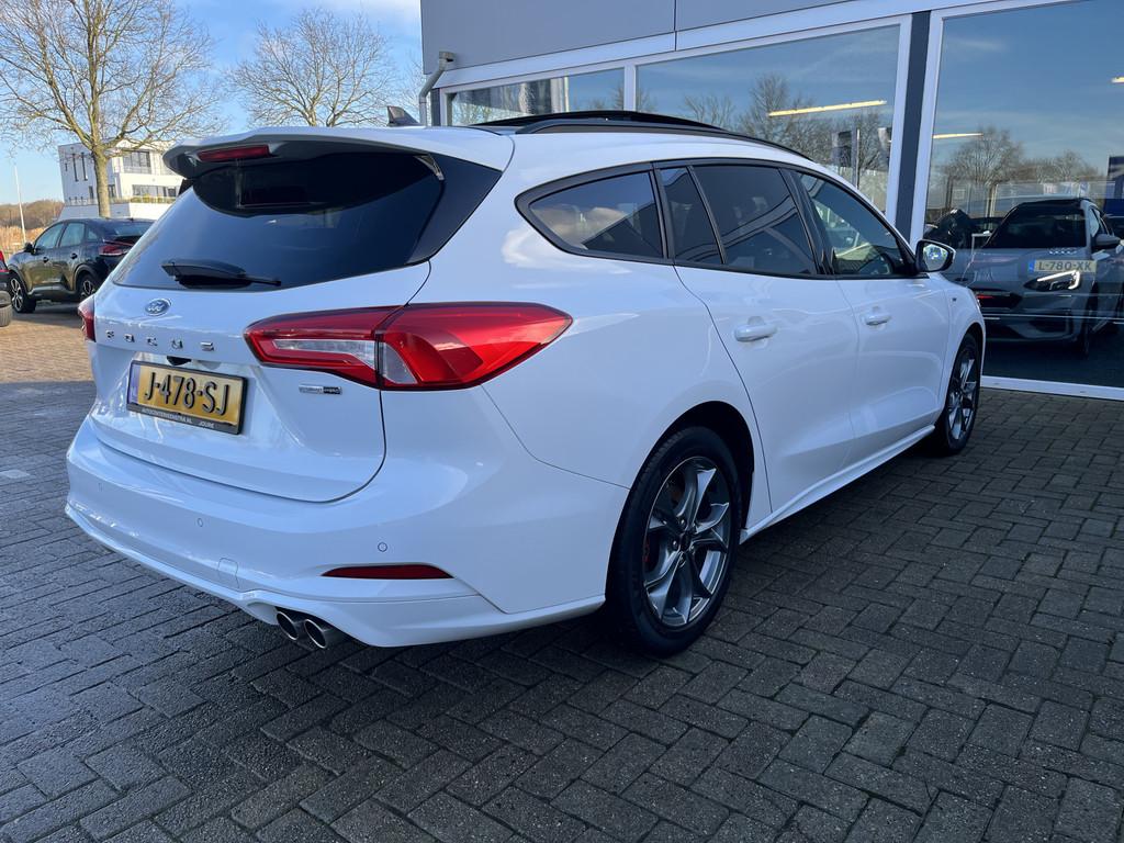 Ford FOCUS Wagon 1.0 EcoBoost Hybrid ST Line X Business 50%, 125 pk, Gebruikt, Met garantie (alle), Wit