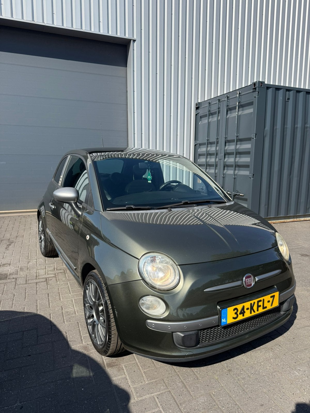 Fiat 500 1.4 16V 2009 Groen By diesel edition, Voorwielaandrijving, 31 €/maand, 4 cilinders, 100 pk