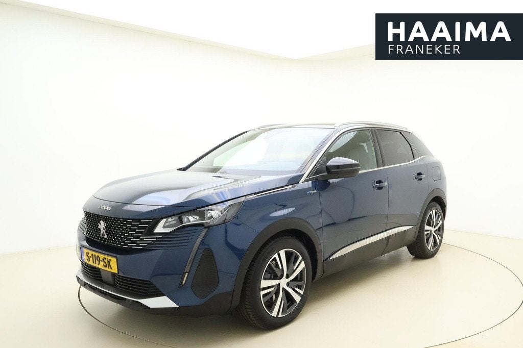 Peugeot 3008 1.6 HYbrid 225 GT Automaat | Navigatie | Trekha, Auto's, Euro 6, 4 cilinders, Blauw, Plug-in hybride