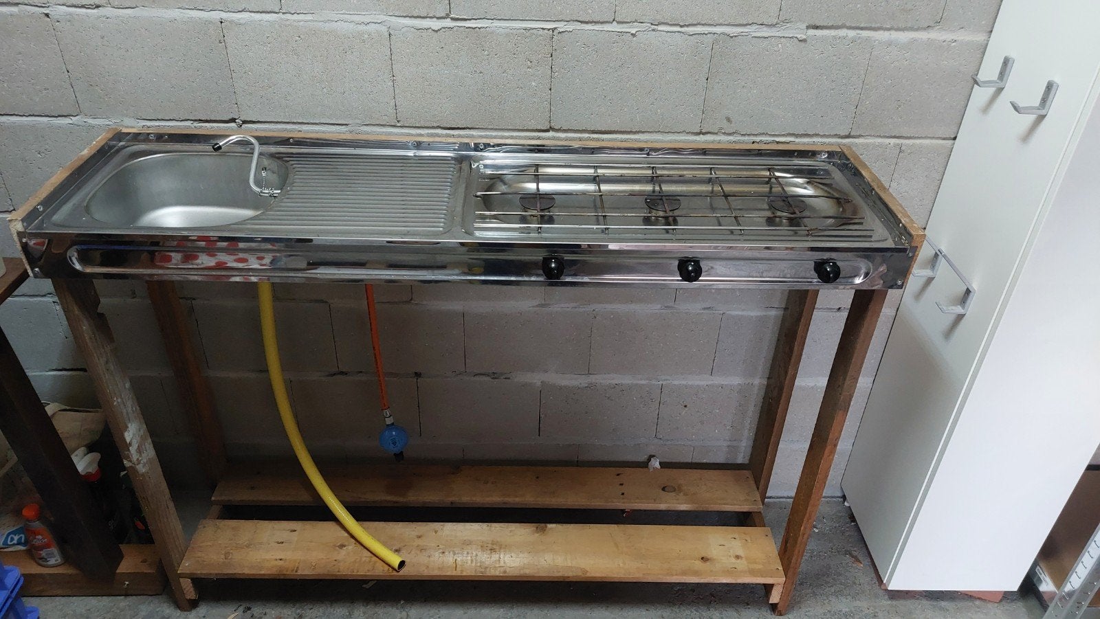 buiten keuken, Ophalen, Gas