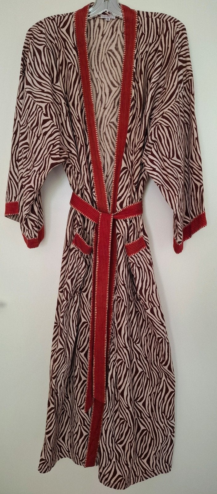 Mooie vintage maxi kimono merk Anokhi free size, Anokhi, Ophalen of Verzenden, Zo goed als nieuw
