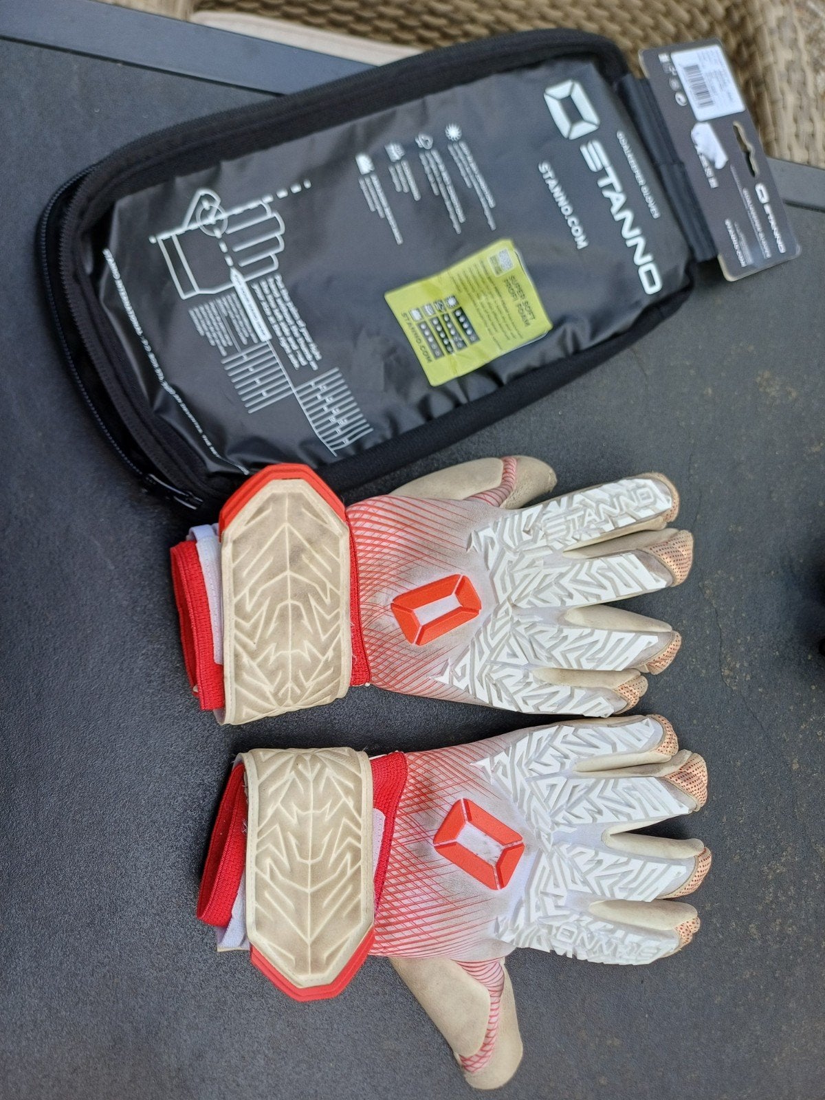 Stanno Ultimate Grip keepershandschoenen maat 8.5, Ophalen of Verzenden, Gebruikt, Handschoenen