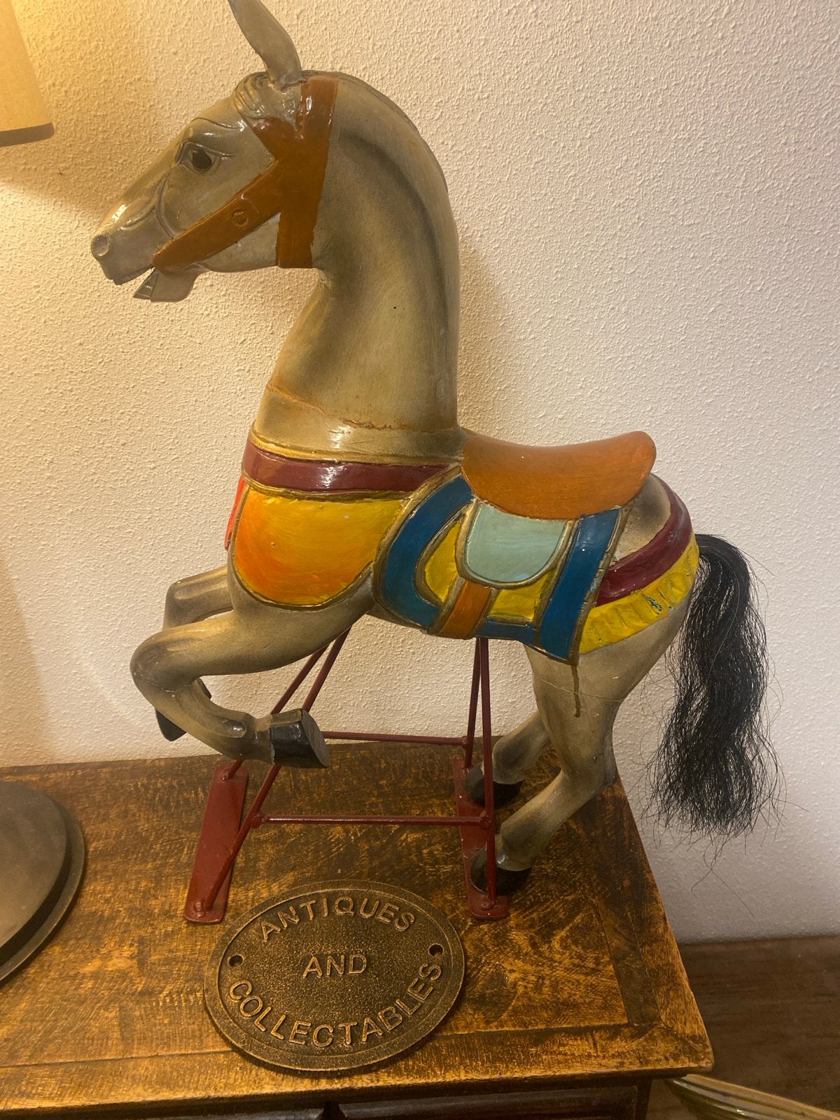 Vintage Carrousel Paard Decoratie - Antiek Stijl, Antiek en Kunst, Ophalen of Verzenden