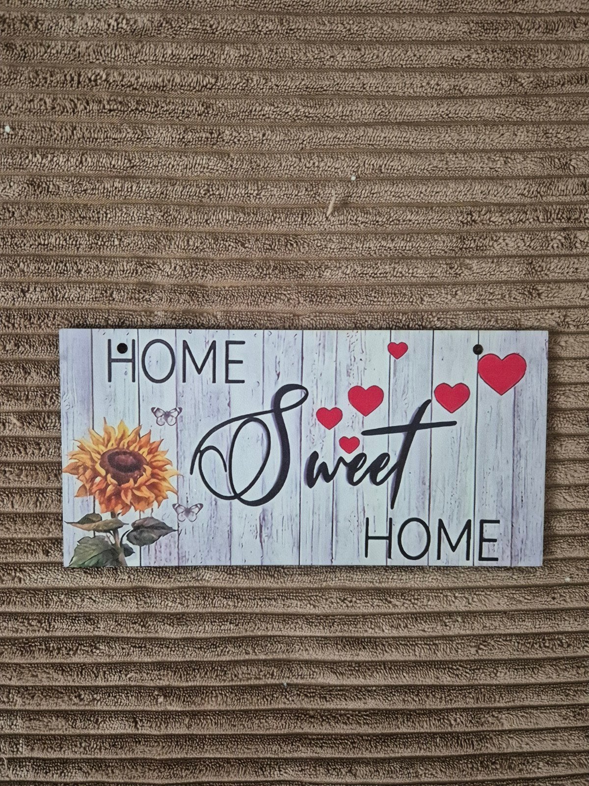 Home Sweet Home decoratiebord met zonnebloem, Hout, Meerkleurig, Nieuw, Ophalen of Verzenden