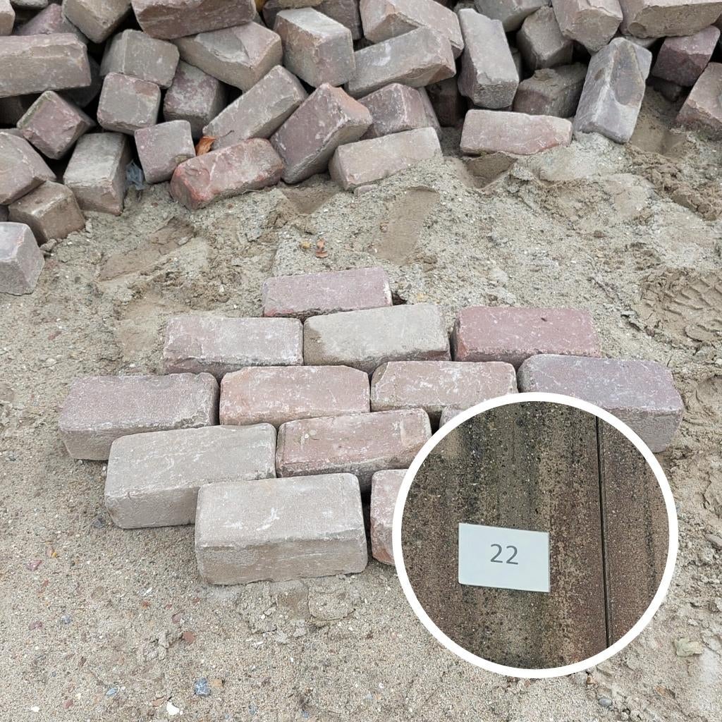 herbruik partij gebakken kk genuanceerd (ref vak 22), Ophalen, Gebruikt, Klinkers, 10 m² of meer