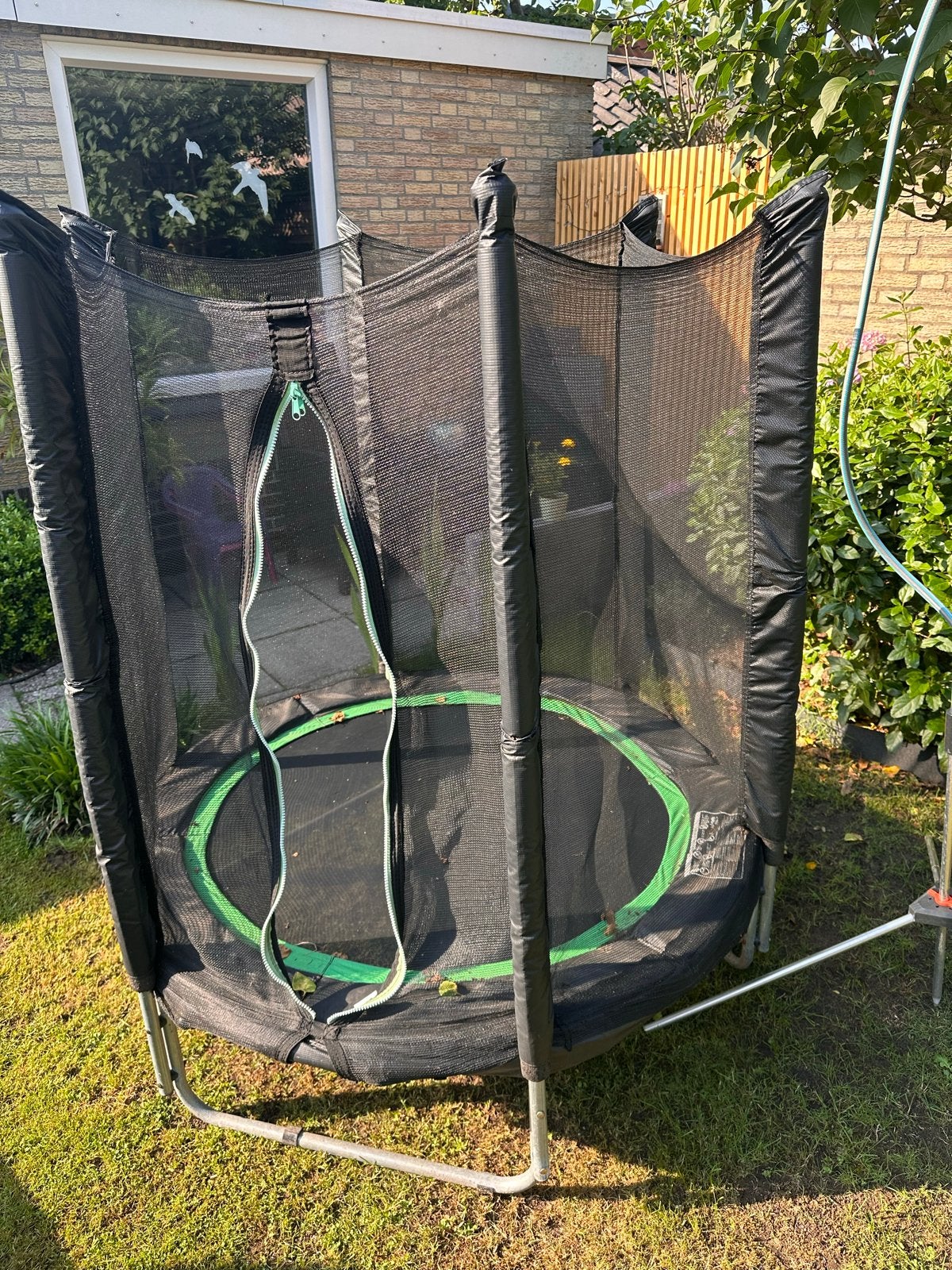 Trampoline met veiligheidsnet - Gebruikt, Ophalen, Gebruikt