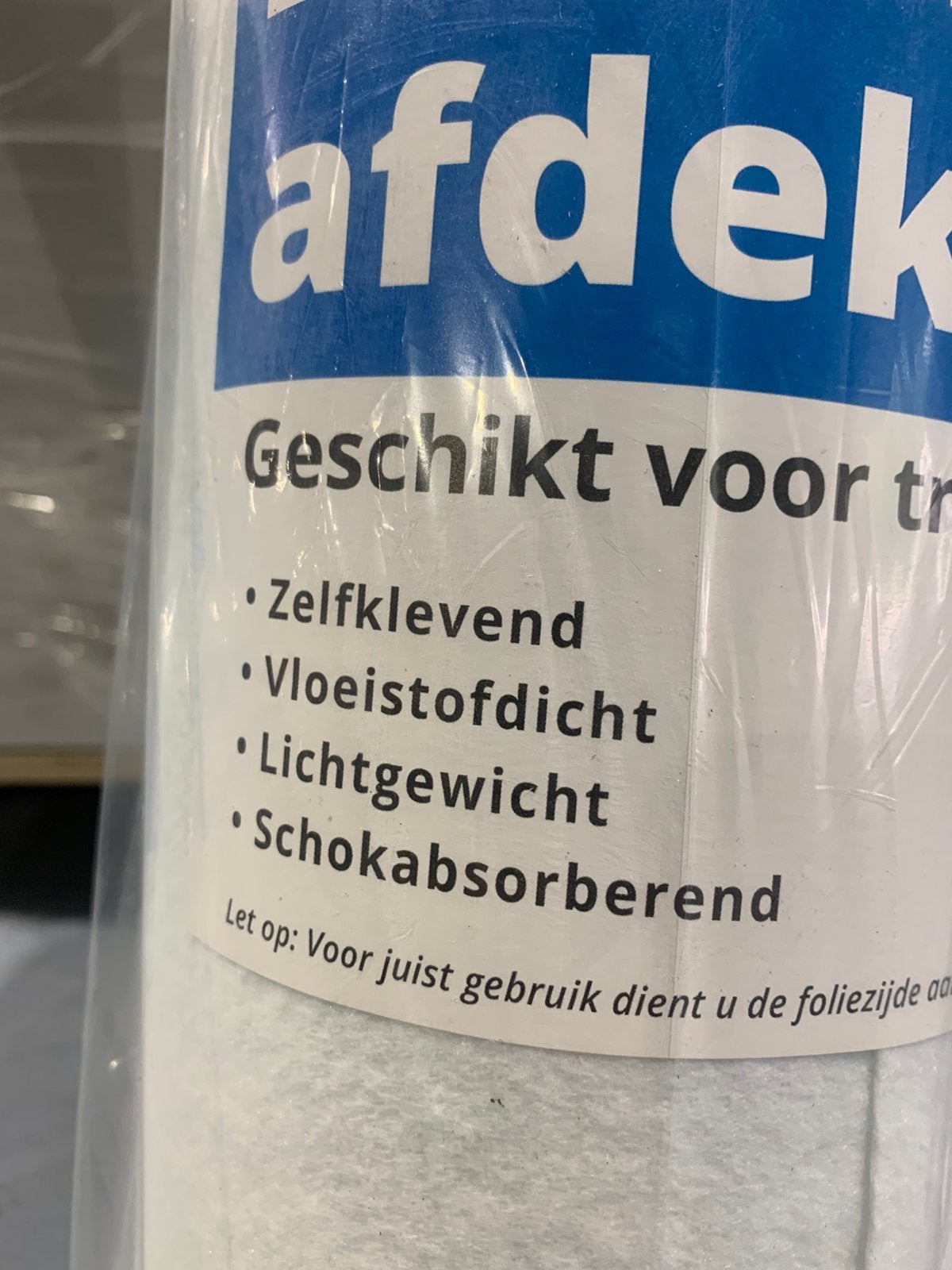 Afdekvlies 0,65 x 25 meter, Garantie, Vloerbewerking of Renovatie