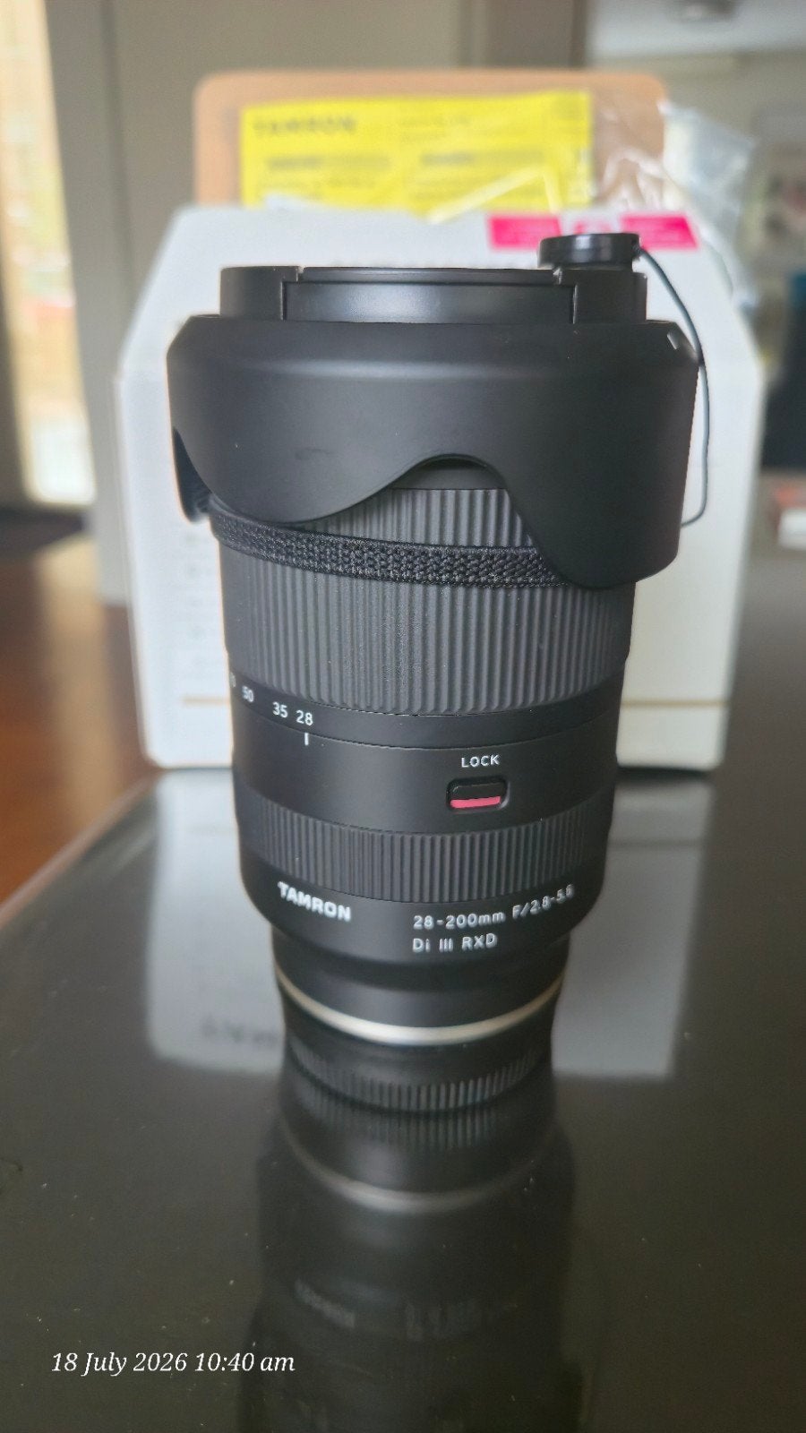 Tamron 28-200mm F/2.8-5.6 Di III RXD lens voor Sony E-mount, Ophalen, Zo goed als nieuw, Sony E-mount, Autofocus
