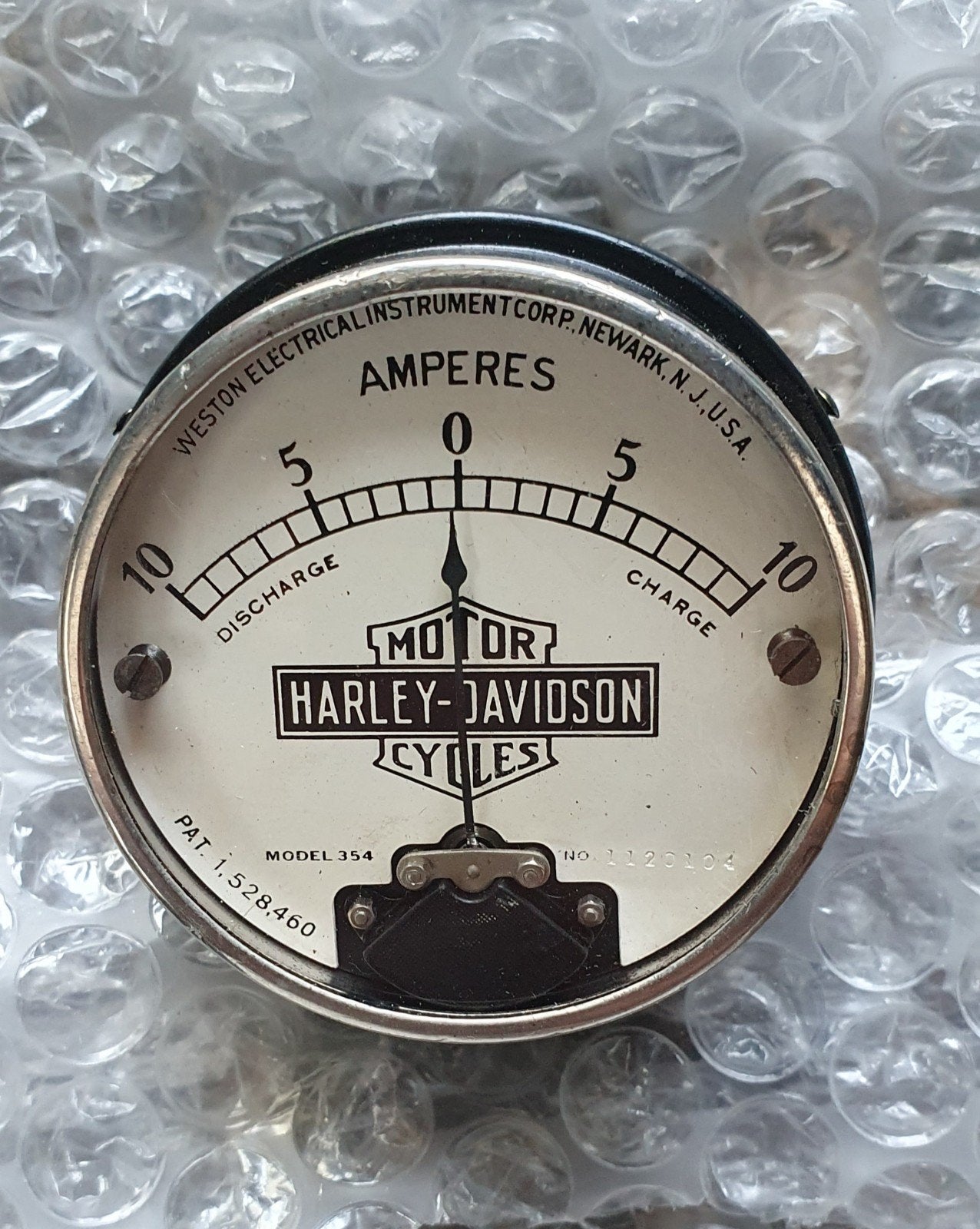 Weston Amperemeter Harley-Davidson  VL VLD  D DL1928 - 1933, Motoren, Ophalen of Verzenden, Gebruikt