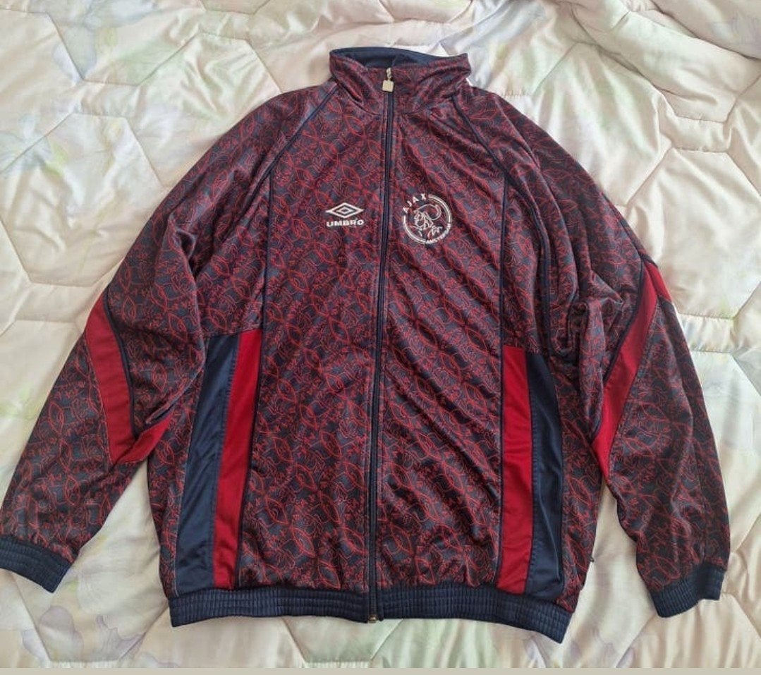 Ajax trainingsjack Umbro seizoen 95 - L/XL best zeldzaam, Maat 56/58 (XL), Voetbal, Gedragen, Umbro