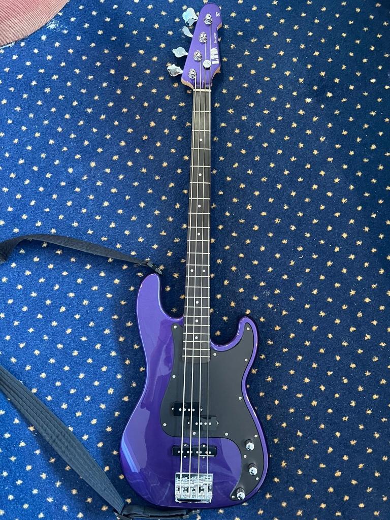 ESP LTD Surveyor '87 Reissue (Metallic Purple), Ophalen, Zo goed als nieuw, Elektrisch