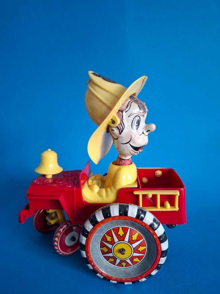 1950 Marx toys brandweerman Smokey Sam, Antiek en Kunst, Antiek | Speelgoed, Ophalen of Verzenden