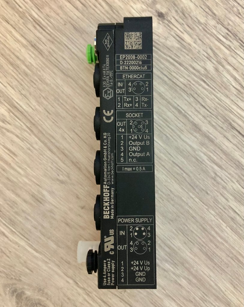 BECKHOFF - EP2008-0002 - EtherCAT - 8x DigOut, Hobby en Vrije tijd, Elektronica-componenten, Ophalen of Verzenden, Nieuw