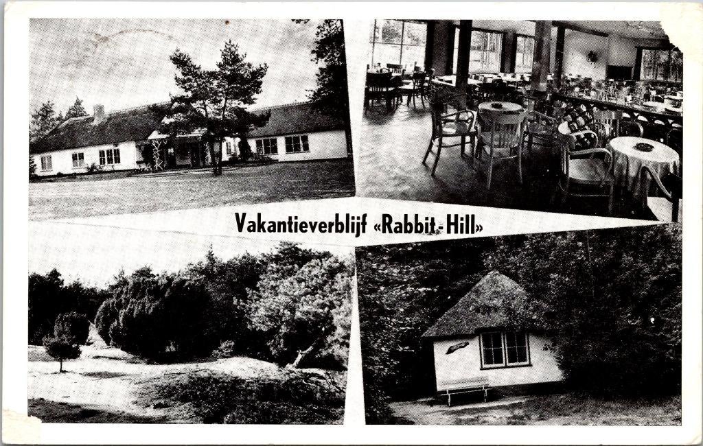 Kampeercentrum Rabbit-Hill Nieuw Milligen 2 ansichtkaarten, Verzenden, 1940 tot 1960, Gelopen, Gelderland