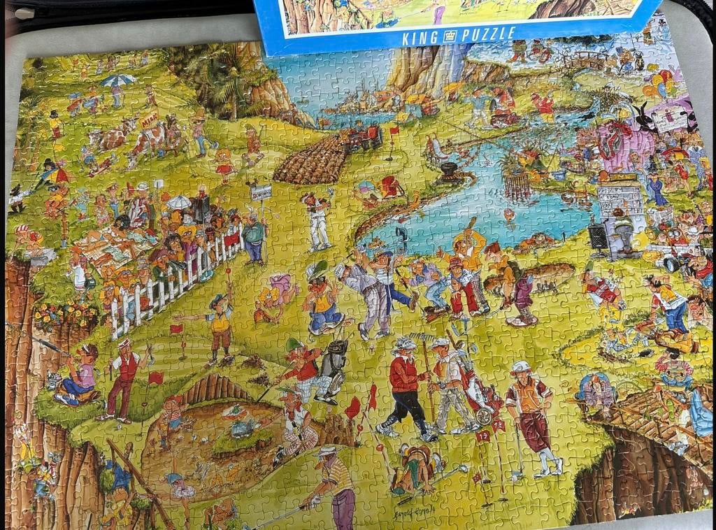 King puzzel golf, Ophalen, 500 t/m 1500 stukjes, Zo goed als nieuw, Legpuzzel