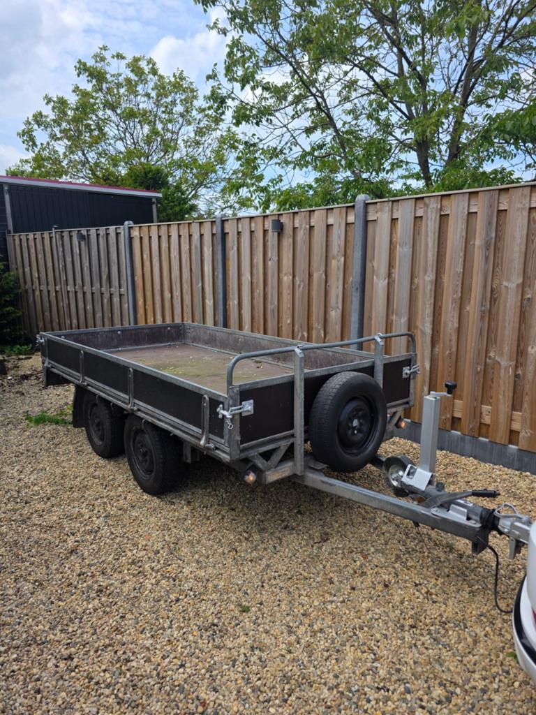 Pijnappel Dubbelasser Aanhanger - 1500 kg - Nieuw Neuswiel, Ophalen of Verzenden