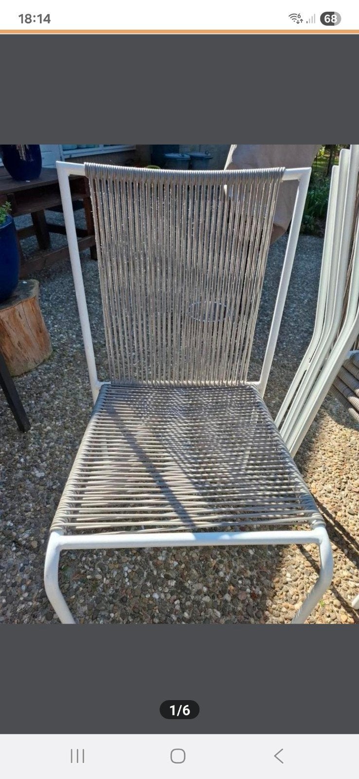 Stoelen 6 stuks, Ophalen, Zo goed als nieuw, Aluminium