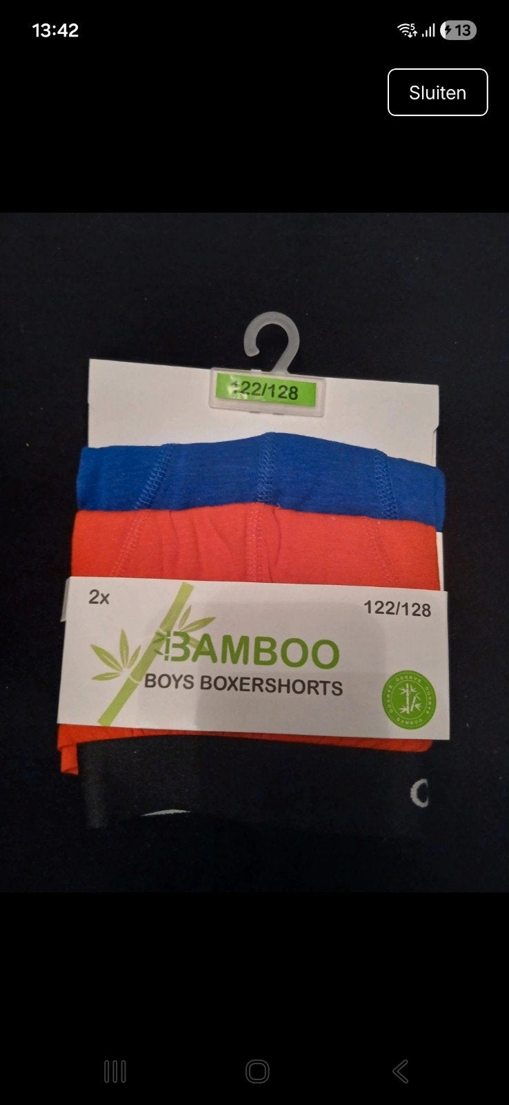 Bamboe Boxershorts voor jongens - Maat 122/128 (2-pack), Kinderen en Baby's, Kinderkleding | Maat 122, Nacht- of Onderkleding