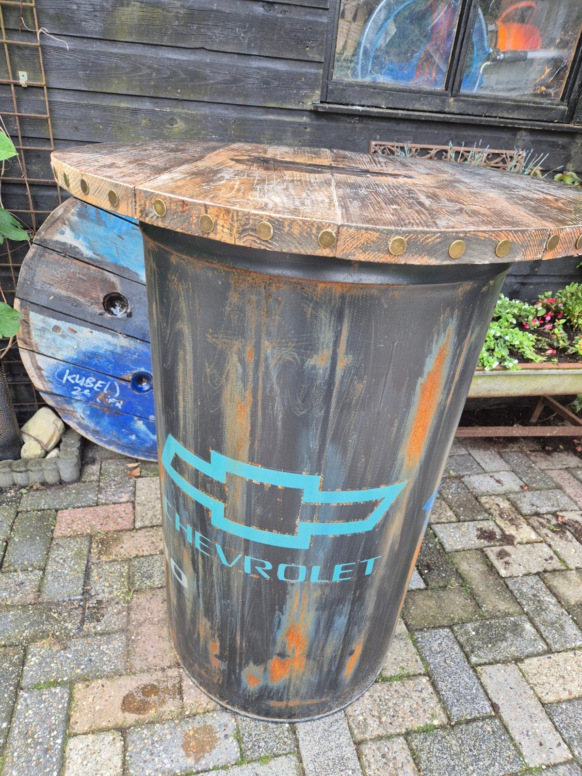 Unieke statafel / bartafel, Ophalen, Gebruikt