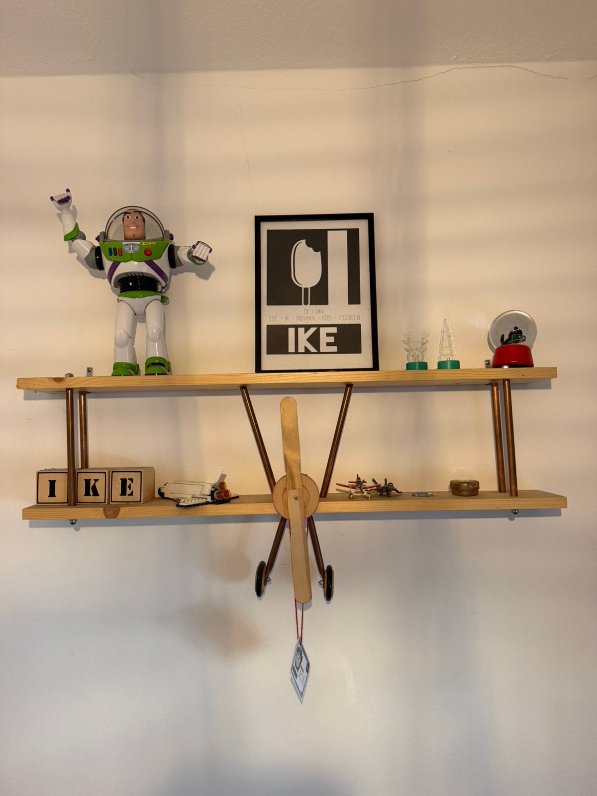 DIY plank vliegtuig, Ophalen