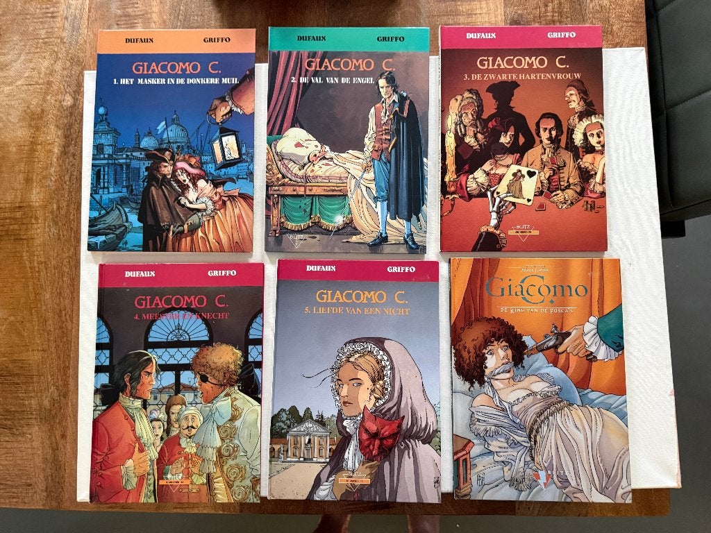 Giacomo C. complete serie (6 delen) - stripboeken, Complete serie of reeks, Ophalen of Verzenden, Zo goed als nieuw, Dufaux & Griffo