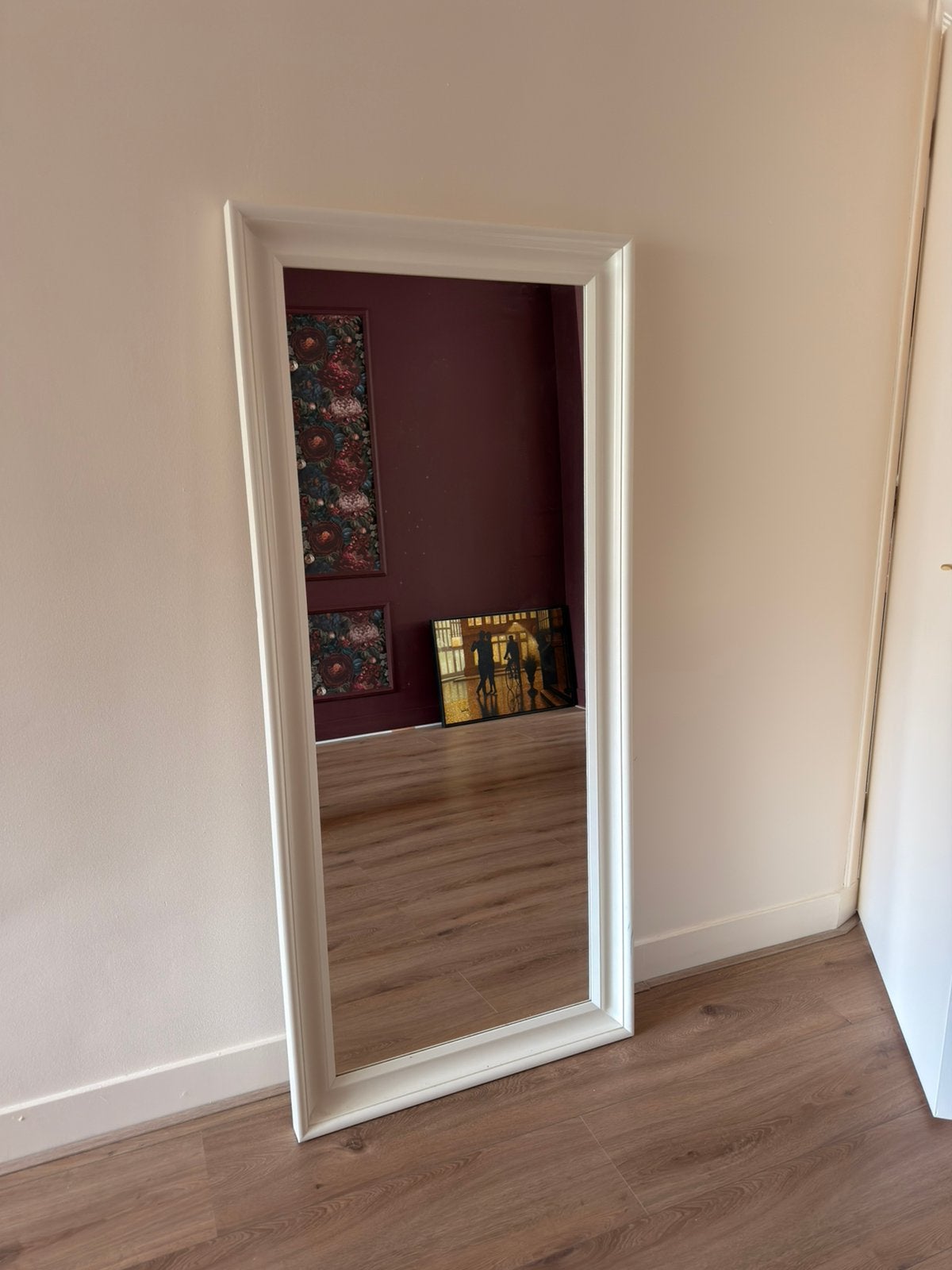 Witte pas spiegel HEMNES ikea, Huis en Inrichting, Woonaccessoires | Spiegels, Ophalen, Gebruikt, Rechthoekig, Minder dan 100 cm