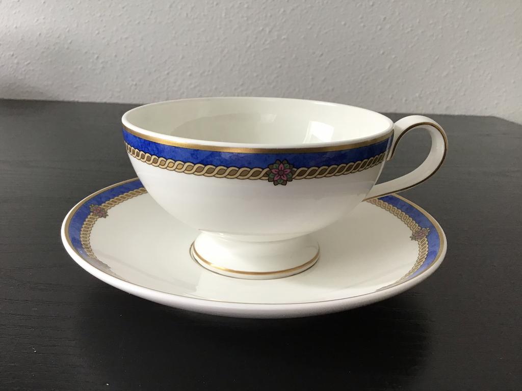 5 x Villeroy en Boch kop en schotel., Ophalen of Verzenden, Zo goed als nieuw, Porselein, Kop en/of schotel