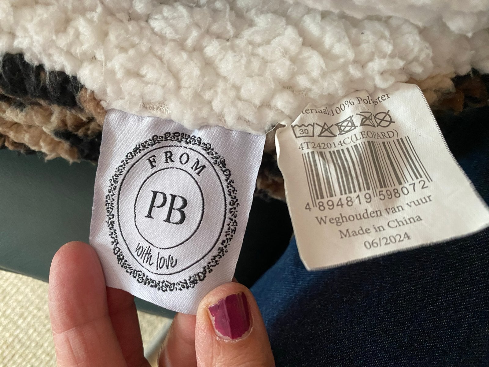 Zachte plaid met luipaardprint en sherpa voering, Ophalen of Verzenden, Zo goed als nieuw, Meerkleurig, Polyester