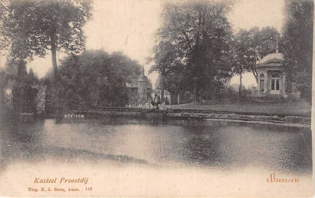 Meerssen Kasteel Proosdij Geuldal, Ophalen of Verzenden, Voor 1920, Ongelopen, Limburg