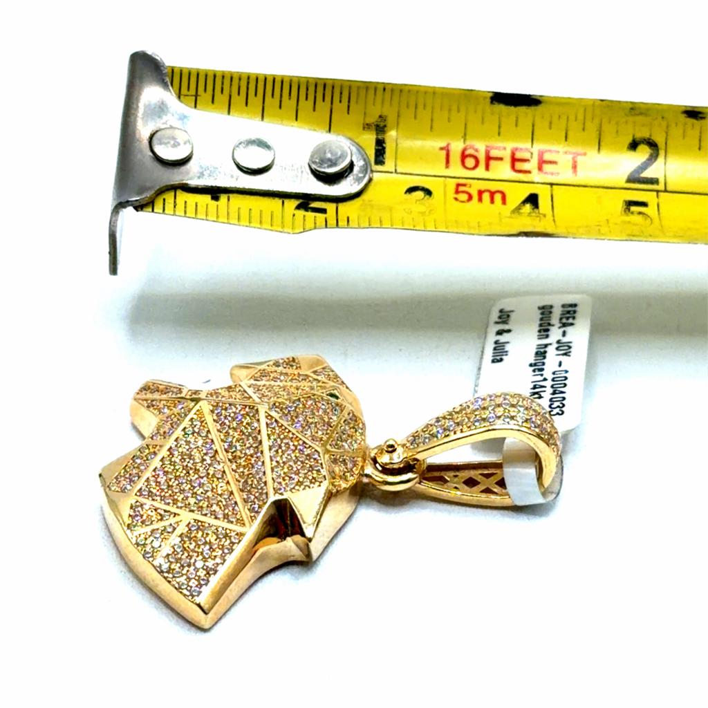 Gouden Hanger Panterkop met Zirkonia 14kt, Www.bredajuwelier.nl, Nieuw, Ophalen of Verzenden, Www.bredajuwelier.nl