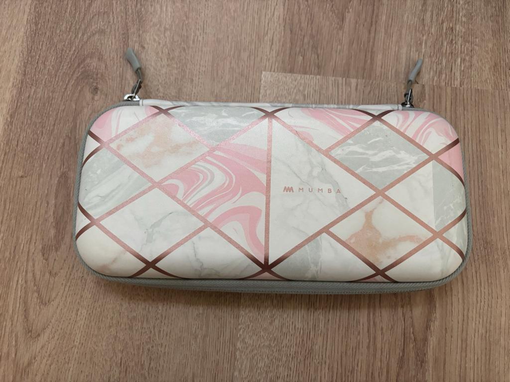 Mumba Nintendo Switch Hoesje Marmer Roze/Grijs, Ophalen of Verzenden, Zo goed als nieuw, Zonder controller, Switch Original
