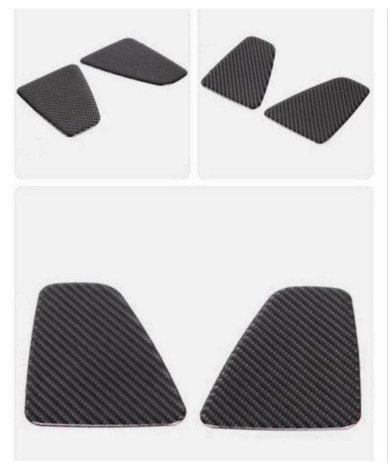 Fiat 500 Abarth 595 Carbon achterlicht cover kap-sticker set, Ophalen of Verzenden, P, P, P