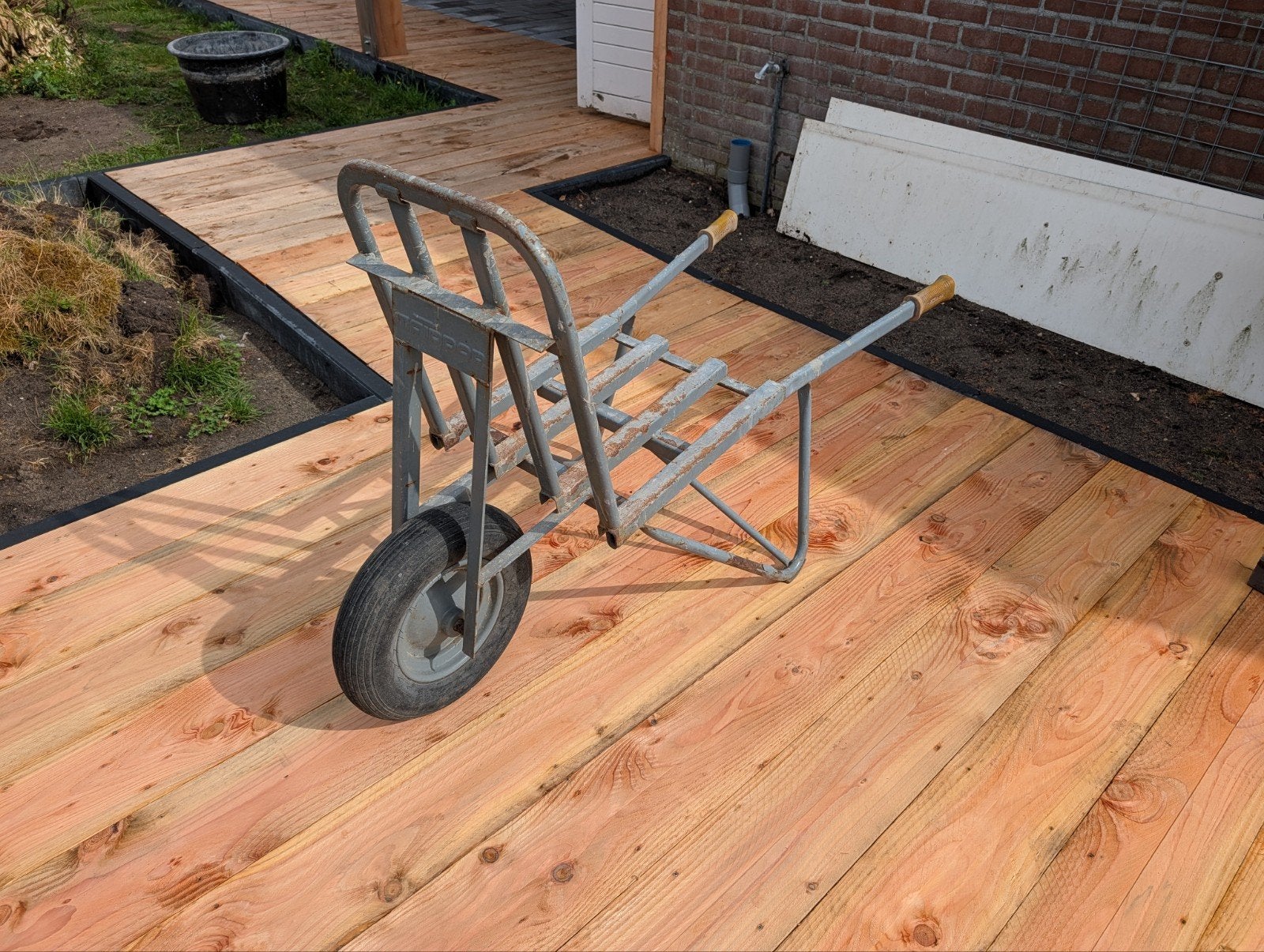Matador steenkruiwagen met harde band, Tuin en Terras, Kruiwagens, Ophalen, Gebruikt