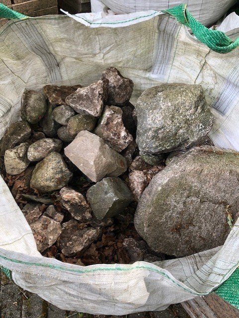 Kei in big bag , 4 zakken voor rotstuin , vijveraanleg etc., Tuin en Terras, Grind, Keien en Split, Ophalen, Gebruikt, Kei