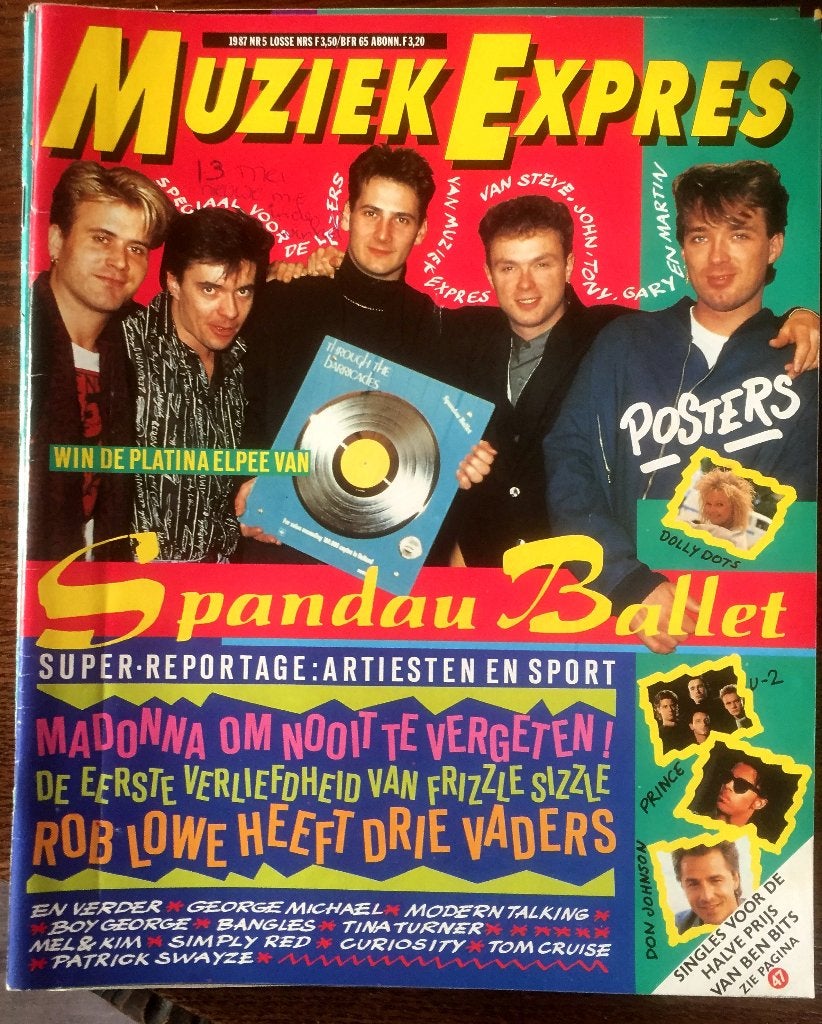 Muziek Expres mei 1987, Ophalen of Verzenden, 1980 tot heden, Tijdschrift