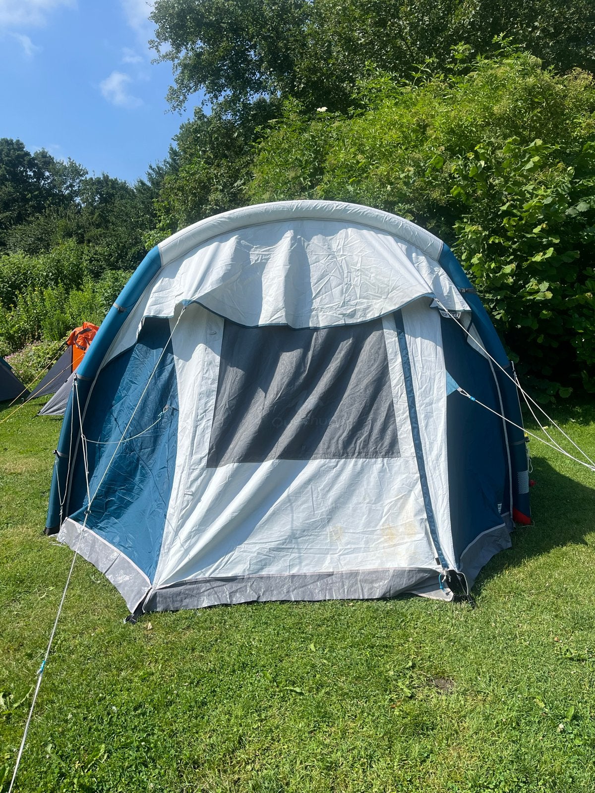 Quechua Fresh & Black 4.1 opblaasbare tent voor 4 personen, Ophalen, Gebruikt, Tot en met 4