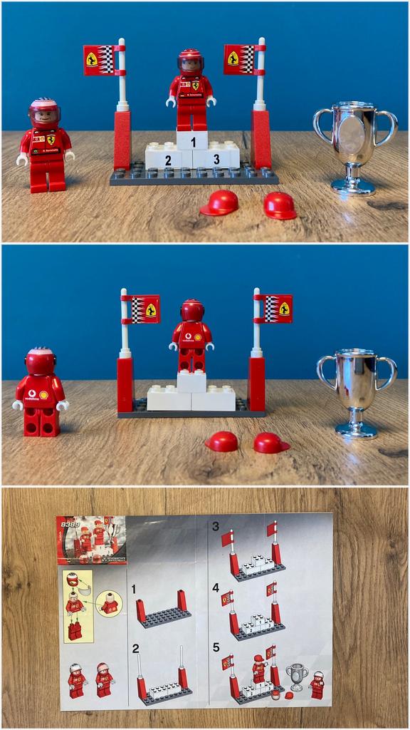 Lego 8389 M. Schumacher & R. Barrichello, Ophalen, Gebruikt