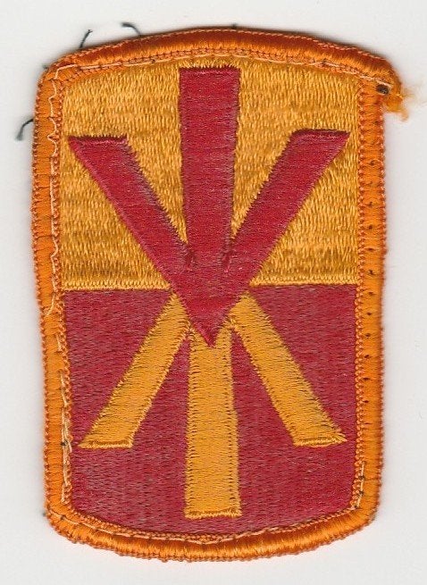 Embleem US Army - 11th Air Defense Artillery Brigade, Verzamelen, Ophalen of Verzenden, Landmacht, Amerika, Embleem of Badge